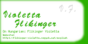 violetta flikinger business card
